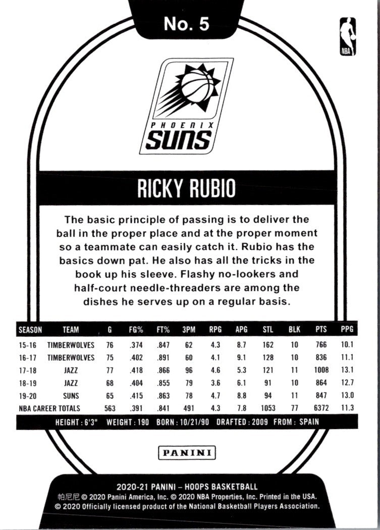 2019 Hoops Ricky Rubio