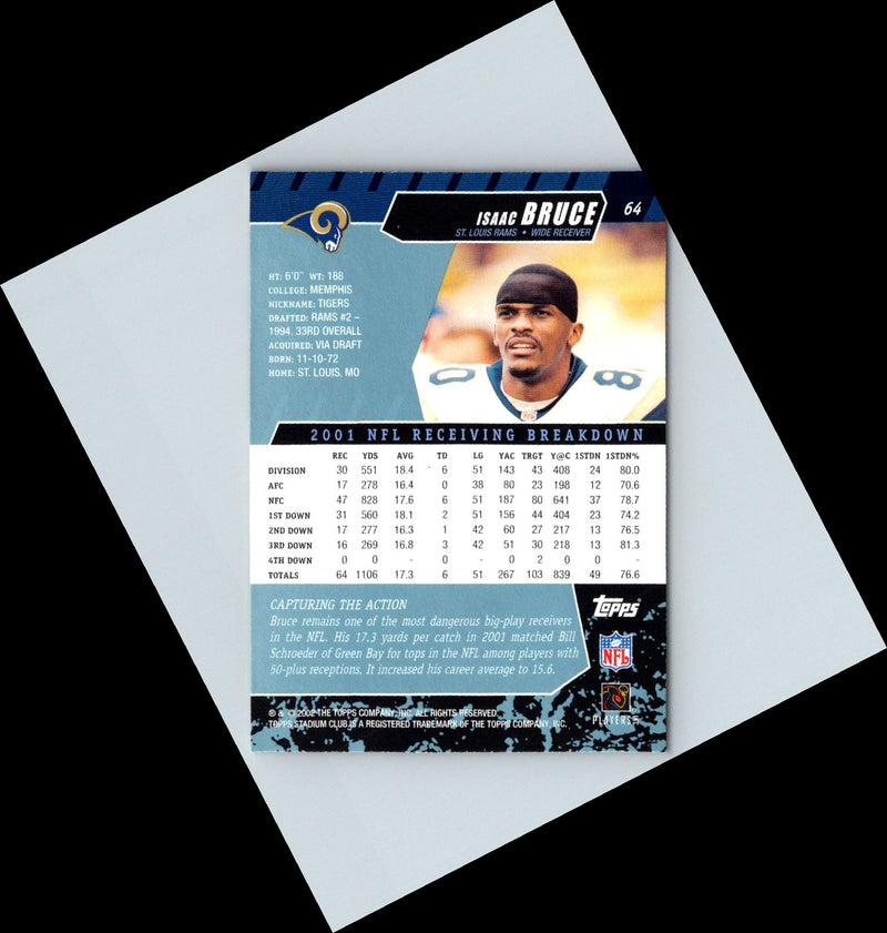 2002 Stadium Club Isaac Bruce