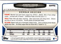 2013 Bowman Draft Picks & Prospects Chrome Joseph Odom #BDPP82