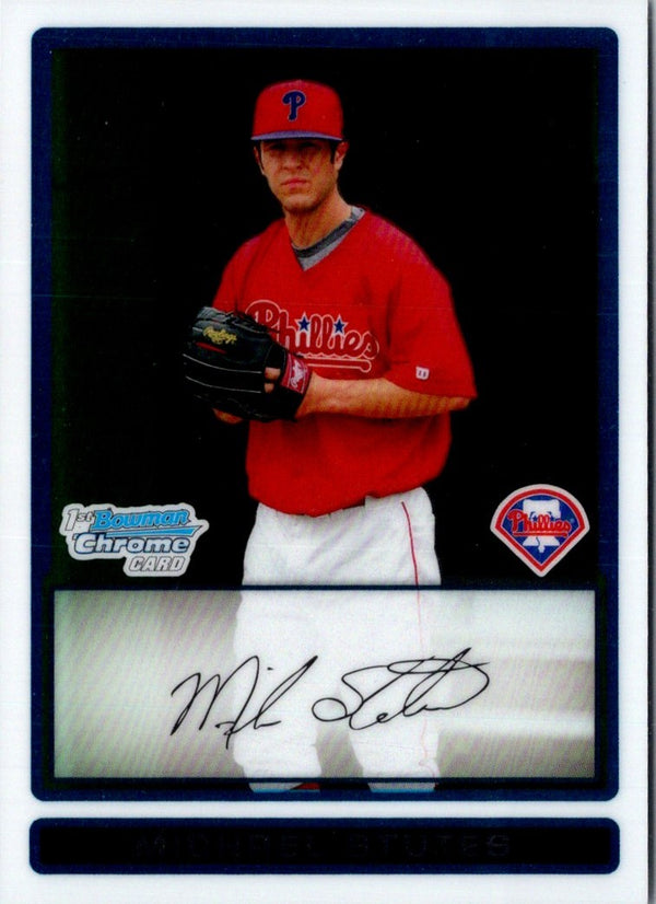 2009 Bowman Chrome Prospects Michael Stutes #BCP62