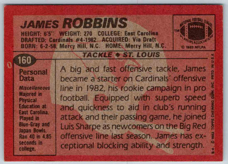 1983 Topps James Robbins