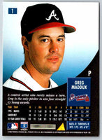1996 Pinnacle Greg Maddux #1