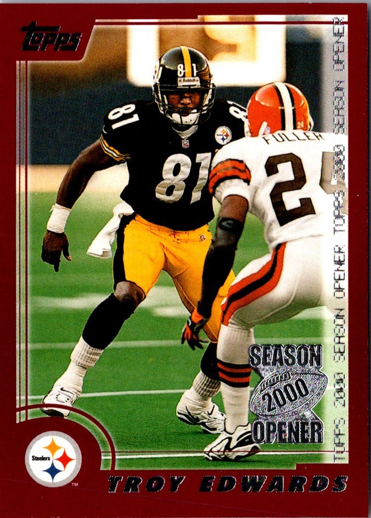 2000 Topps Season Opener Troy Edwards