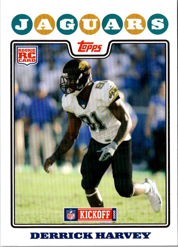 2008 Topps Kickoff Derrick Harvey #216 Rookie