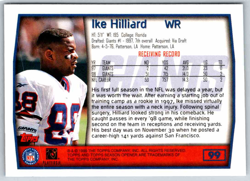 1999 Topps Ike Hilliard