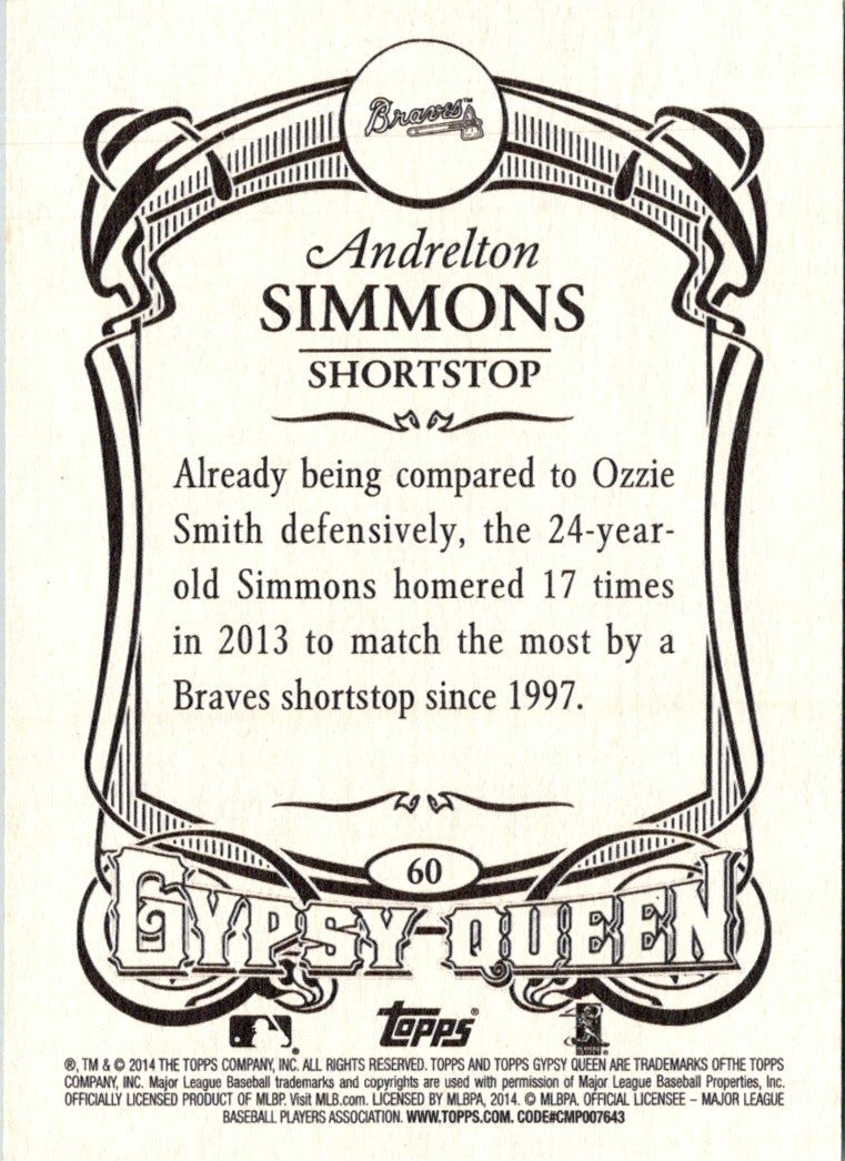 2014 Topps Gypsy Queen Andrelton Simmons