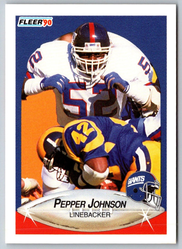 1990 Fleer Pepper Johnson #69