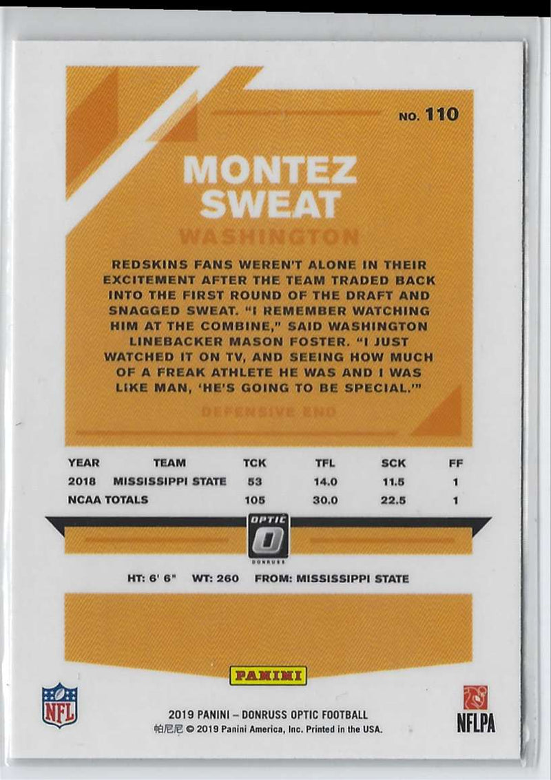 2019 Donruss Montez Sweat