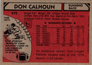 1980 Topps Don Calhoun