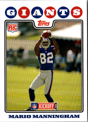 2008 Topps Kickoff Mario Manningham #195 Rookie