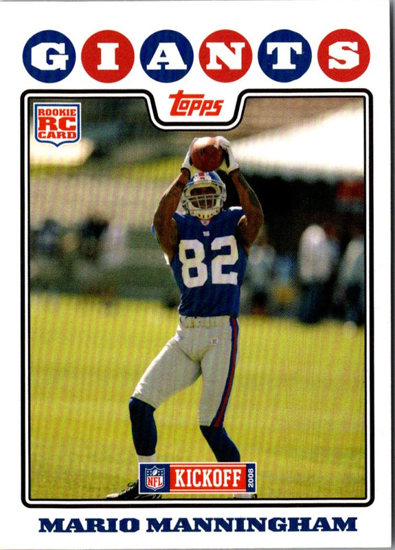 2008 Topps Kickoff Mario Manningham #195 Rookie