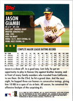 2000 Topps Opening Day Jason Giambi #98