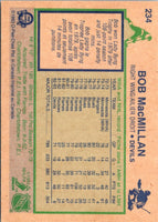 1983 O-Pee-Chee Bob MacMillan #234