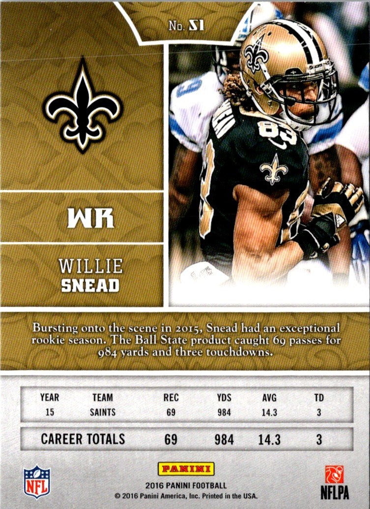 2016 Panini Willie Snead