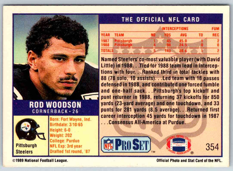 1989 NFL Proset Rod Woodson