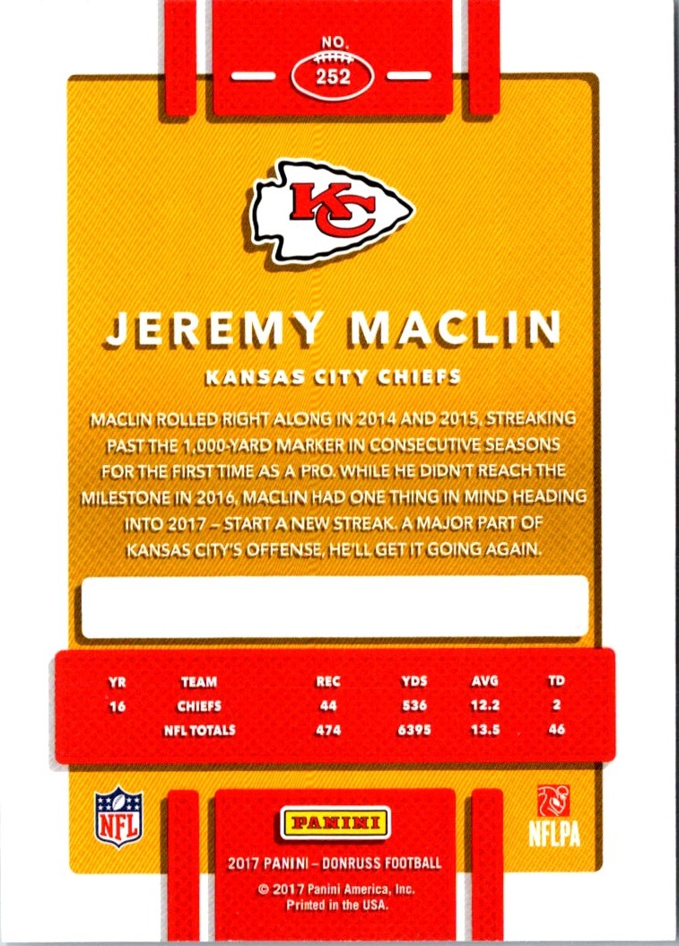 2017 Donruss Jeremy Maclin