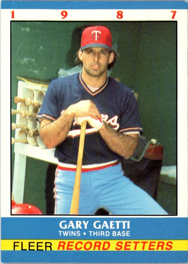 1987 Fleer Record Setters Gary Gaetti