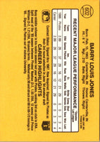 1987 Donruss Barry Jones #602 Rookie