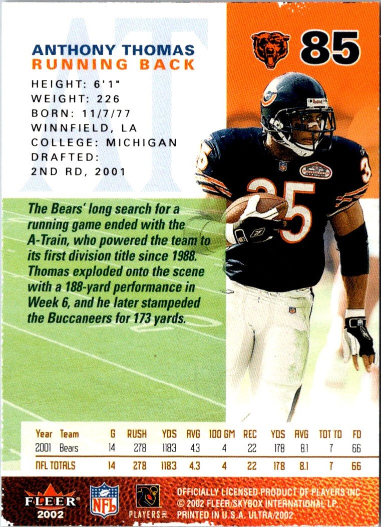 2002 Ultra Anthony Thomas