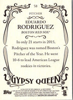 2016 Topps Gypsy Queen Eduardo Rodriguez #58