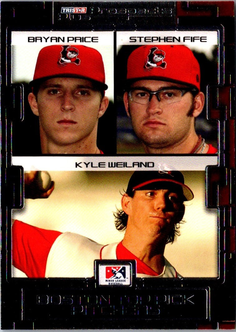 2008 TriStar Prospects Plus Bryan Price/Stephen Fife/Kyle Weiland