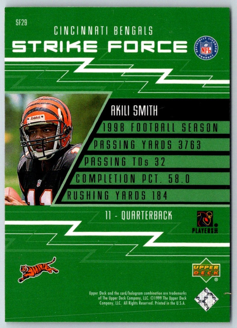 1999 Upper Deck Strike Force Akili Smith