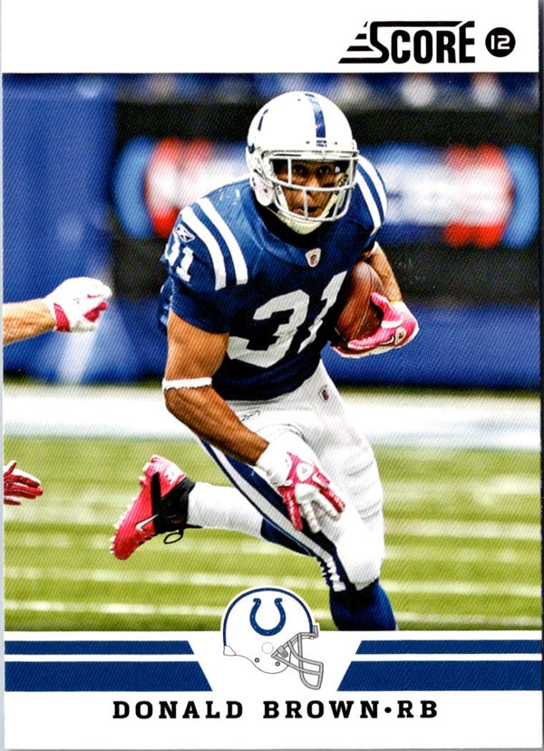 2012 Score Donald Brown #294