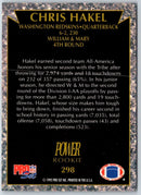 1992 Pro Set Power Chris Hakel