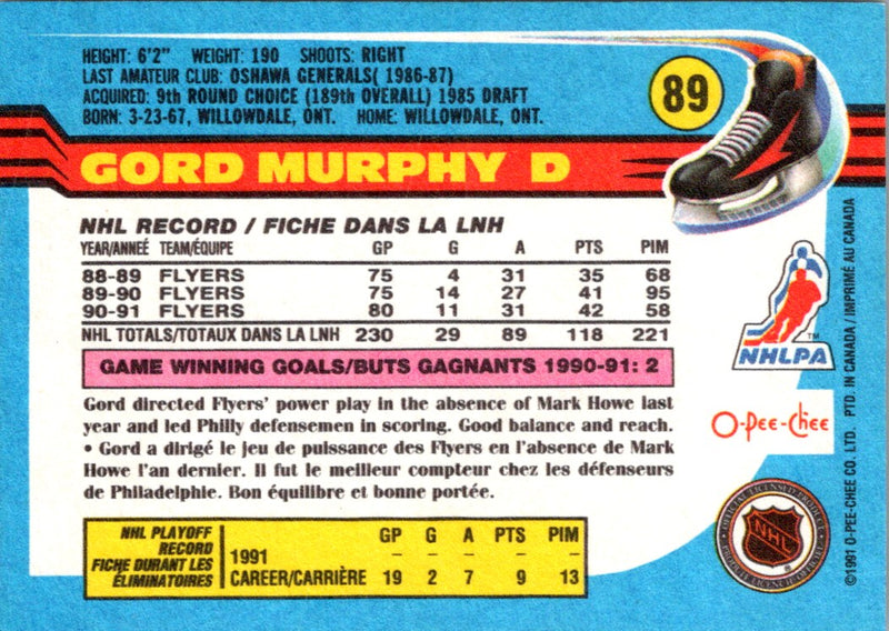 1991 O-Pee-Chee Gord Murphy