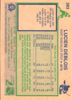 1983 O-Pee-Chee Lucien DeBlois #383