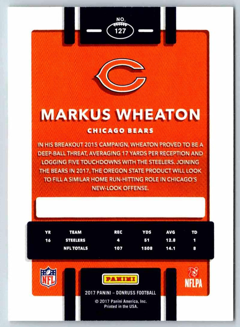 2018 Donruss Markus Wheaton