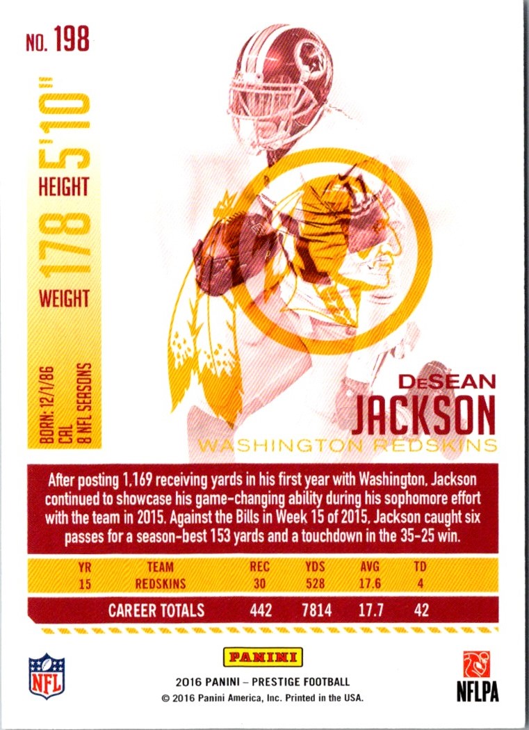 2016 Panini Prestige DeSean Jackson