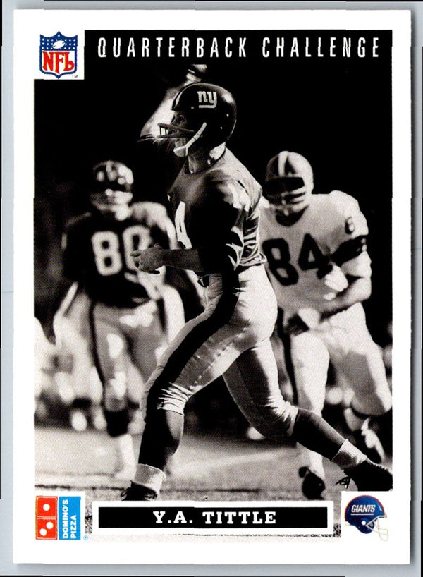 1991 Domino's The Quarterbacks Y.A. Tittle #45