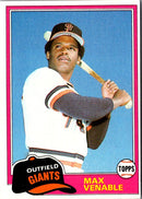 1981 Topps Max Venable