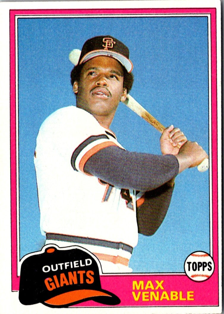 1981 Topps Max Venable