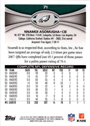 2012 Topps Nnamdi Asomugha