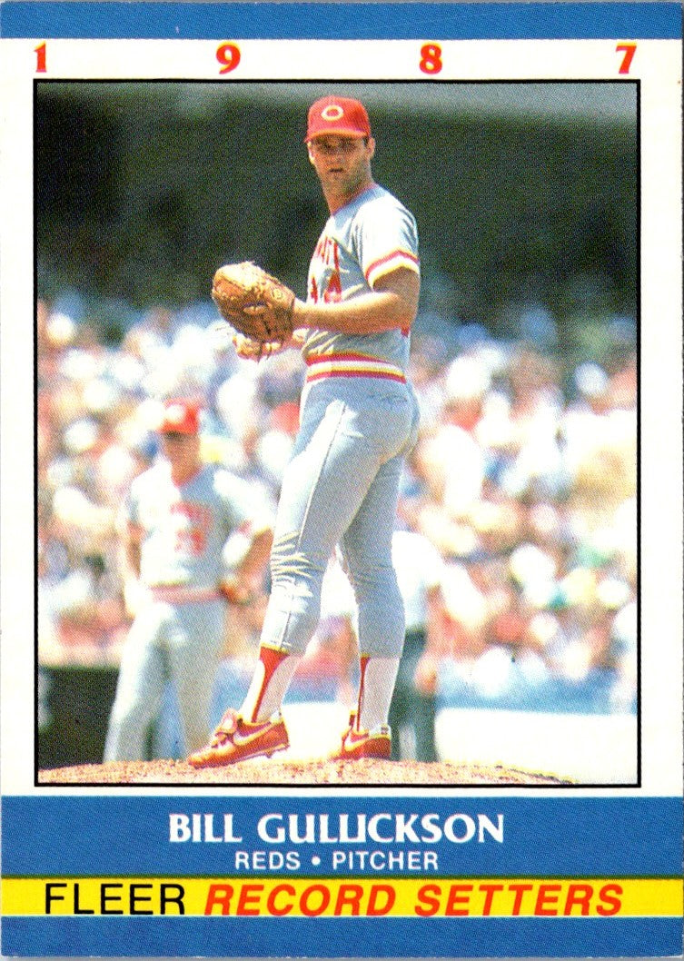 1987 Fleer Record Setters Bill Gullickson