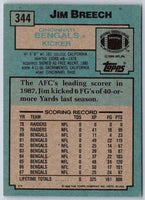 1988 Topps Jim Breech #344