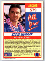 1990 Score Eddie Murray #579