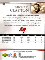 2007 Upper Deck First Edition Michael Clayton #93