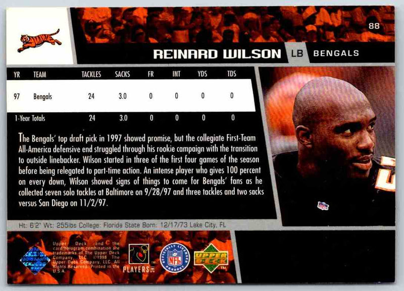 1998 Upper Deck Reinard Wilson