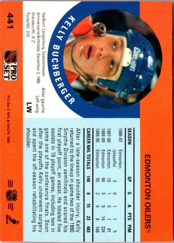 1996 Edmonton Oilers Postcards Kelly Buchberger #16