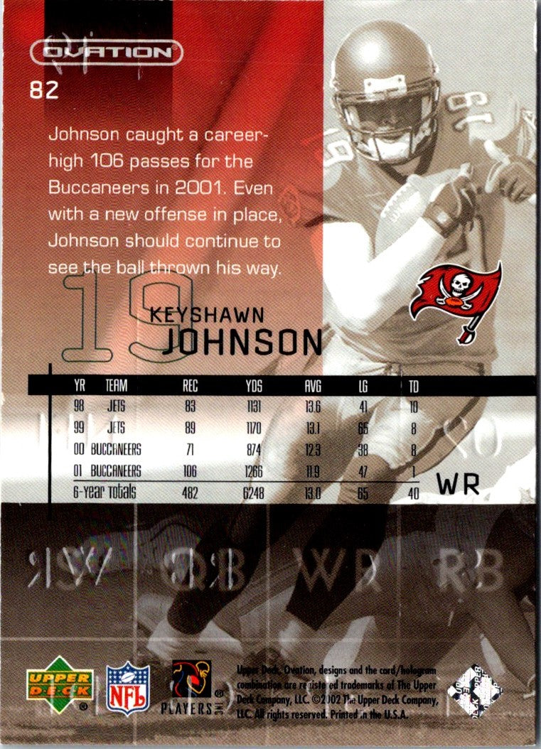 2001 Upper Deck Ovation Keyshawn Johnson