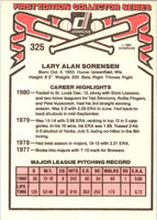 1981 Donruss Lary Sorensen #325