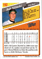 1993 Topps Bob Milacki #192