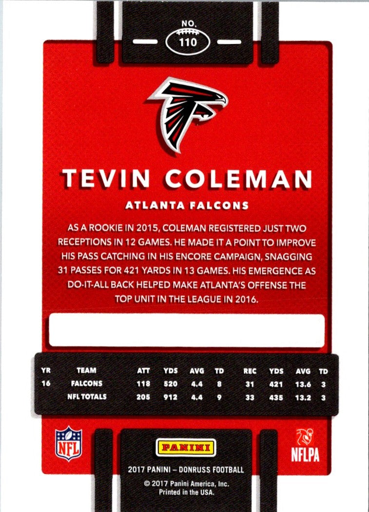 2017 Donruss Tevin Coleman