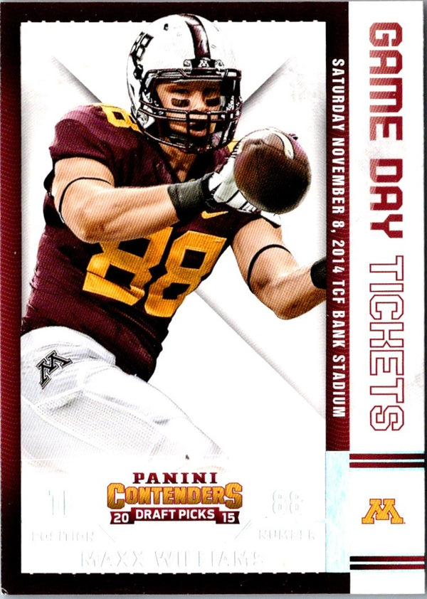 2015 Panini Contenders Draft Picks Game Day Tickets Maxx Williams #87