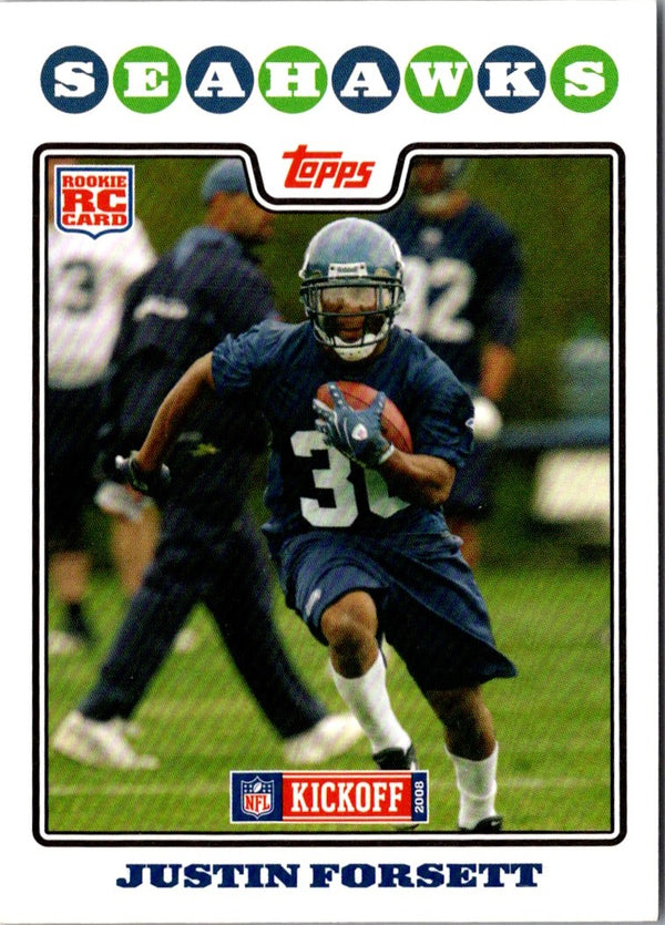 2008 Topps Kickoff Justin Forsett #190 Rookie