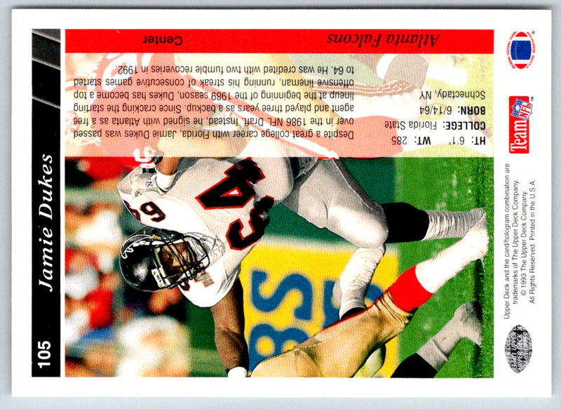 1993 Upper Deck Jamie Dukes