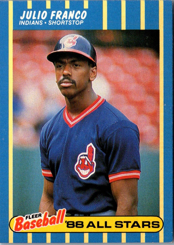 1988 Fleer Baseball All-Stars Julio Franco #11